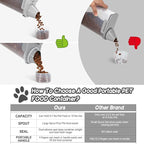 Dog Food Storage Container, Upgraded Large Nozzle BPA-free, 8-12 LBS Plastic - Image 3
