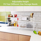 Across-Star Expandable Cabinet Shelf Organizer Rack, Stackable Kitchen Counter - Image 4