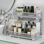 Under Sink Organizer 2 Pack, High Adjustable 2 Tier Under Sink Organizers and - Image 7