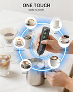 CIRCLE JOY Rechargeable 2-Speed Handheld Milk Frother - Image 6