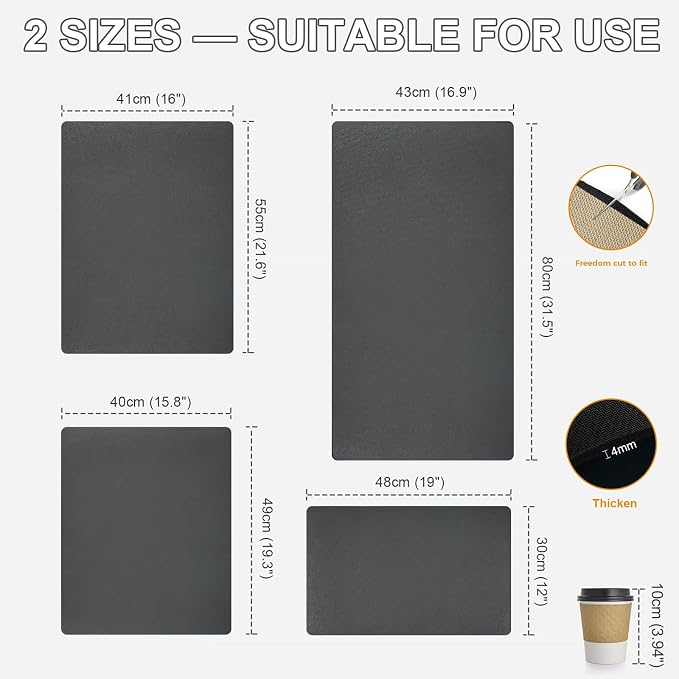 Dish Drying Mats for Kitchen Counter, Waterproof Coffee Mat for Countertop - Image 7