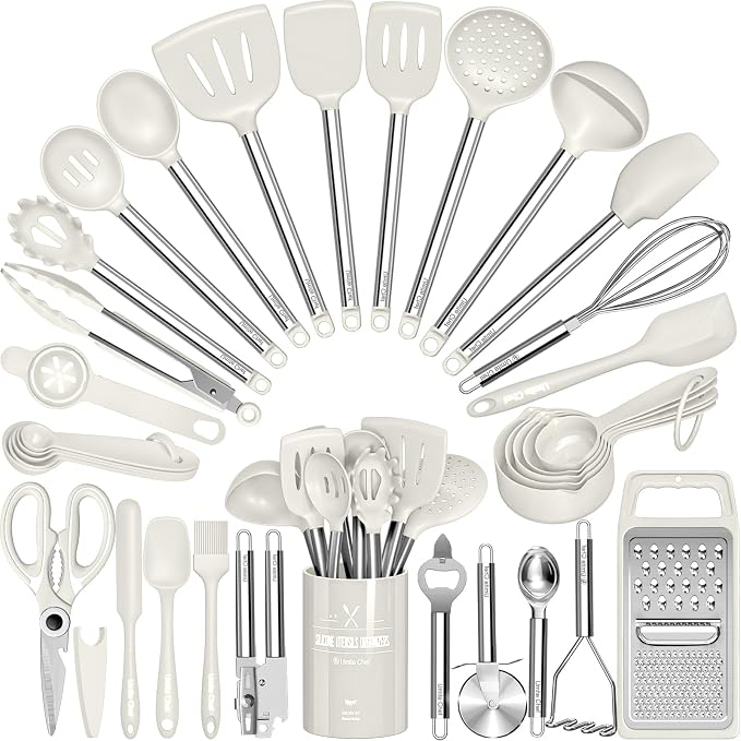 Kitchen Utensils Set-Umite Chef 34 Pcs Silicone Cooking Utensils Set by UmiteChef