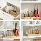 Housolution Bamboo Pot and Pan Organizer - Image 5