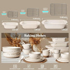 Artena Casserole Dishes For Oven, Ceramic Baking Dish, Large Lasagna Pan - Image 6