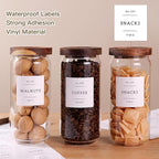 CZZGSM 3 Set Glass Pantry Storage Jars - 35oz Thicken Glass Kitchen Canisters - Image 3