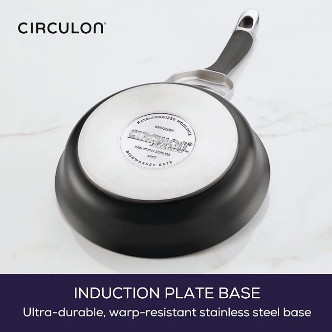 Circulon Symmetry Hard Anodized Nonstick Induction Frying Pan, 8.5-Inch Fry Pan - Image 5