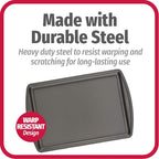 GoodCook Everyday Nonstick Carbon Steel 13” x 9” Baking Sheet Set, 3 Pack – - Image 4