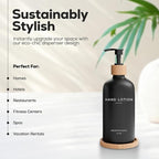 Black Glass Lotion Dispenser - Image 2