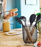 WDT Tool Utensil holder for Kitchen Counter，Large Utensils Holder For Farmhouse - Image 5