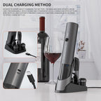 CIRCLE JOY Rechargeable Electric Wine Bottle Opener Set 7-in-1 Aluminum Alloy - Image 6