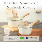 ESLITE LIFE 1.5 QT & 2.5 QT Sauce Pan Set - Image 3