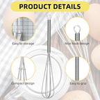 Baderke 30 Pcs Mini Whisk Bulk Small Whisks - Image 3