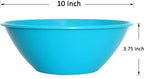 Youngever 9 Pack 3000ML Re-usable Plastic Mixing and Serving Bowls, Popcorn - Image 2