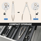 Kitchen Tongs, Stainless Steel Cooking Tongs - Image 7
