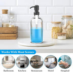 ARKTEK 2 Pack Refillable Glass Soap Dispenser - Image 6