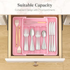 Lifewit Silverware Drawer Organizer, Expandable Utensil Tray - Image 3