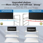 2 PACK Cabinet Organizer for Foil and Plastic Wrap- Divided Compartment Holder - Image 6