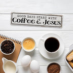 Coffee Signs for Coffees Station Decor, Good Days Start - Image 5