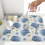 Spring Summer Hydrangea Dish Drying Mat - Image 6