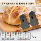 2-Pack Magnetic Retractable Bread Lame Scorer, Sourdough Scoring Knife Tool - Image 3
