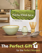 Vaiheng Matcha Whisk Set with Matcha Bowl, Matcha Whisk Holder Matcha Bamboo - Image 6