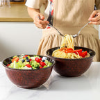 HASENSE Serving Bowls, 84 Ounce Ceramic Mixing Bowls Set of 2 - Image 2