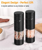 Rechargeable Electric Salt and Pepper Grinder Set - Image 6