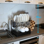 B-Land Dish Drying Rack: 2 Tier Dish Racks - Image 6