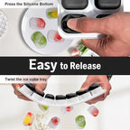 Ice Cube Trays 5 Pack for Freezer – 70 Cubes, Reinforced Snap Lids That Stay - Image 2