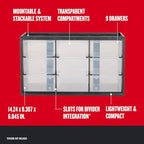CRAFTSMAN Storage Organizer Bin System, 9 Compartment - Image 2
