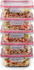 Pyrex Freshlock Glass Food Storage Containers Set, Airtight & Leakproof Plastic by Pyrex