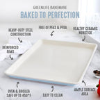 GreenLife Bakeware 18” x 13” Half Cookie Sheet Baking Pan, Non-Toxic PFAS-Free - Image 3