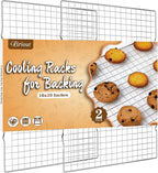 Cooling Rack for Baking 2-Pack, 16x10 Inches Baking Rack, Thick Wire Cookie by Briout