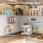 Mustorn 4 Pack Adhesive Cabinet Door Organizer, Lid Organizers Inside Cabinet - Image 4