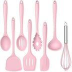 TeamFar 8 PCS Silicone Cooking Utensils by TeamFar