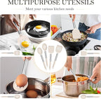 TeamFar Kitchen Utensils, for Frying Mixing Draining Turning, Healthy & - Image 6