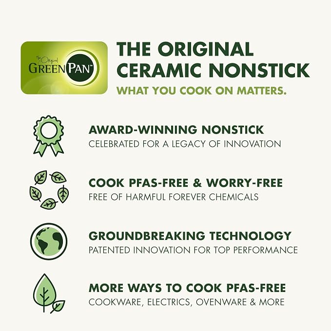 GreenPan Hybrid 13 Piece Nonstick Stainless Steel Cookware Set, APEX Tri-Ply - Image 10