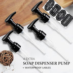 Amolliar Plastic Mason Jar Soap Dispenser - Image 3