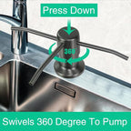 Soap Dispenser for Kitchen Sink, Built in Sink Soap Dispenser, Countertop Soap - Image 2