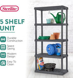 Sterilite 4-Pack 5 Shelf Unit, Heavy-Duty Shelving Storage Rack - Image 4