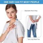 Jubatus 2 Pack 3 Pockets 100% Cotton Adjustable Bib Apron Chef Kitchen Cooking - Image 5