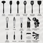 Kaluns Silicone Kitchen Utensils Set 24 Pcs Silicone Cooking Utensils Set - Image 2