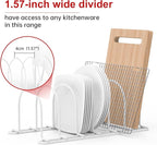 JAQ Plate Rack for Cabinet, 10.5" Vertical Dish Organizer for Plates, Pot Lids - Image 5