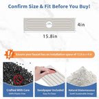 Lyxel Kitchen Faucet Mat, Quick Drying Diatomite Sink Faucet Mat Splash Guard - Image 3