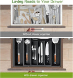 Pipishell Bamboo Expandable Drawer Organizer - Image 7