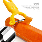 Original Vegetable Peeler Carbon Steel Blade 3-Pack Red/Green/Yellow - Image 4