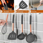Silicone Cooking Utensil Set, Umite Chef Kitchen Utensils 15pcs Cooking - Image 6