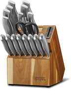 Chicago Cutlery Insignia Steel Kitchen Knife Block Set & Built-In Sharpener by Chicago+Cutlery