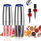 Gravity Electric Pepper and Salt Grinder Set, Adjustable Coarseness, Automatic by JOBKIM