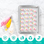 PLASTICPRO Aluminum Pans 10 Pack Disposable Cookie Sheets 13 x 17 Baking Pans - Image 6
